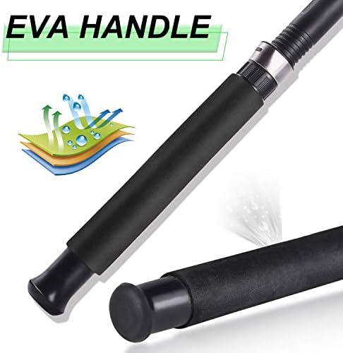 Sougayilang Fishing Rod, 2-Piece Composite Graphite & Glass Blanks Saltwater Trolling Rod Offshore Surf Fishing Pole with Stainless Steel Line Guides for Catfish, Salmon Glass Fiber Spinning Rod - Image 3