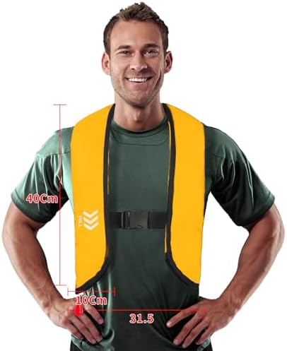 Manual Inflatable Life Jacket|Life Vest for Adults|PFD Low Profile|Supports up to 330 lbs(YSH700) - Image 2