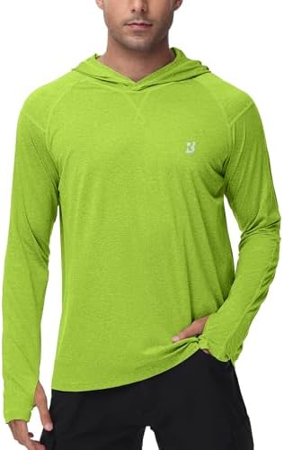 Roadbox Men's UPF 50+ Fishing Shirts, Long Sleeve UV Sun Protection Hoodie by Roadbox
