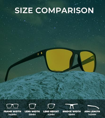 KALIYADI Polarized Sunglasses for Men, Lightweight Sun Glasses with UV Protection for Driving Fishing Golf - Image 3
