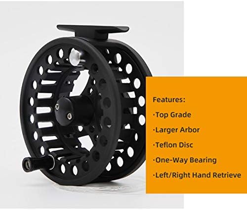 (1/2WT 3/4WT 5/6WT 7/8WT) Fly Reel with Line Combo Aluminum Alloy Large Arbor Fly Fishing Reels Weight Forward Fly Line with Braided Backing Taper Leader Pre-Tied - Image 6