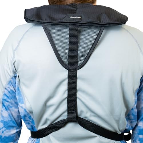 BLUESTORM Cirrus26 Inflatable PFD Life Jackets for Adults | US Coast Guard Approved Automatic Life Vest w/Manual Override Convertibility - Image 4