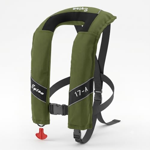 Automatic Inflatable Life Jacket, Preserver PFD for Kids,Life Vest for Kid,Supports Weight up to 160 pounds(YSH725) by NAUTISHIELD