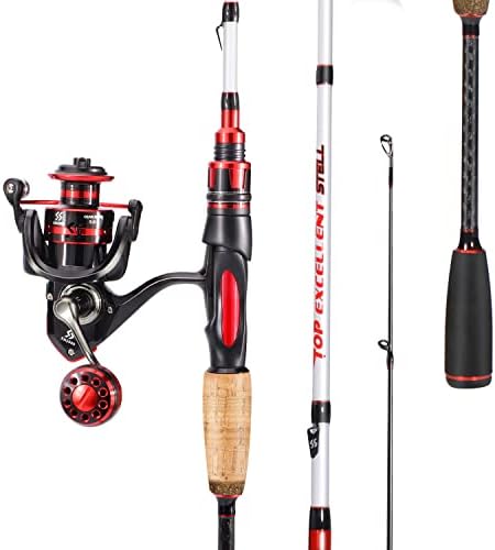 Sougayilang Fishing Pole, 30-Ton Carbon Fiber Fishing Rod and Reel Combo, 2 Pcs Blanks Spinning Reel Combos - Image 2