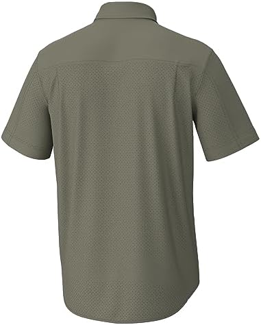 HUK Men's Tide Point Kc Scott Original Artwork Short Sleeve Shirt, Fishing Button Down - Image 2