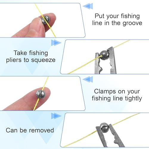 Fishing Hooks Swivel Sinker Set, 120Pcs Fishing Terminal Tackle Assortment Baitholder Octopus Circle Hooks Barrel Swivels Slipt Shot Sinker Weight Beads with Tackle Box - Image 4