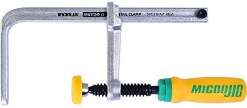MICROJIG Matchfit DVC-538K2_K2 Dovetail Clamps Set With Soft-Grip Handle, 2-Piece, 2-Pack - Image 2