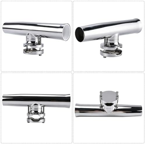 NovelBee 4 Pack Fishing Rod Holders for Boat,Clamp on Rail for 1-1/4" to 2" - Image 5