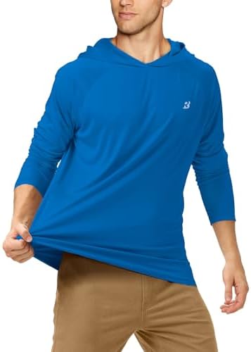 Roadbox Mens Fishing Sun Hoodie, Long Sleeve UPF 50+ UV Protection Shirts - Image 2