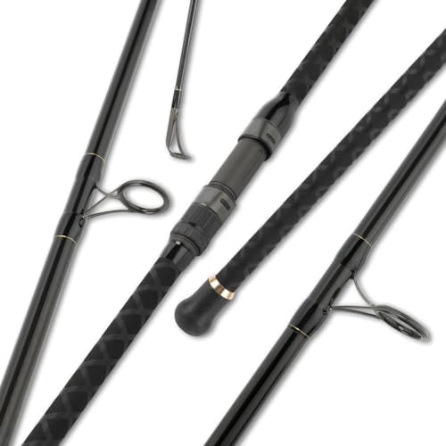 LITTMA Carbon Fiber Surf Spinning Rod with Fuji Guides - Lightweight & Strong 2-Piece Pack - Available in 8'/9'/10'/11'/12' for Long Distance Saltwater Fishing by LITTMATACKLE