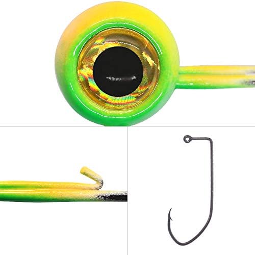 Crappie Jig Heads Kit With Underspin Spinner Blade, Lures and Jigs for Fishing - 30 & 50 Pack, 1/8, 1/16, 1/32 oz - Image 4