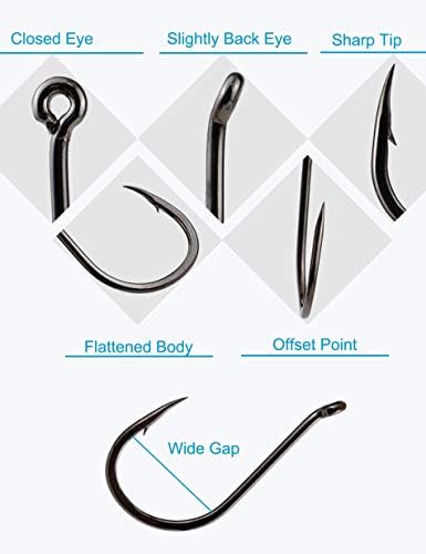 Fishing Hooks Set Large Size Carbon Steel Catfish Carp Fish Hooks - Image 4