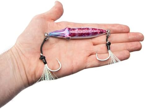 Squidlord Jig - Scarlet Glow - Slow Pitch Squid Jig with Glow - Image 4
