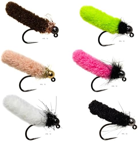 Outdoor Planet 12/24 Fly Fishing Flies Kit Fly Assortment, Dry Flies Wet Flies Streamers Nymphs Flies, Fly Fishing Assortment Kit for Bass Trout Salmon Fishing by Outdoor+Planet