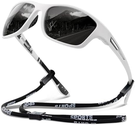 suoso Polarized Sports Sunglasses for Men: UV400 Protection Glasses Wrap Around Goggles for Driving Fishing by suoso