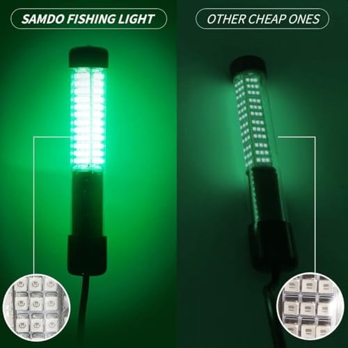 SAMDO IP68 12V LED Underwater Fishing Light 1080 Lumens Fish Attracting Light, Night Fishing Light 10.8W - Image 3