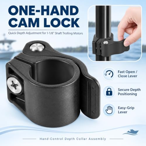 2991521 Cam Lock Depth Collar for Minn Kota Trolling Motors, 1-1/8" Shaft - Image 4