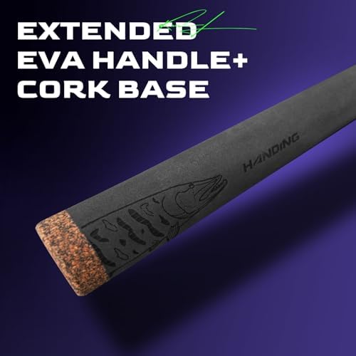 HANDING M1 Pike Heavy Casting Rod 2-Piece Musky Rod Swimbait Rod - Image 7