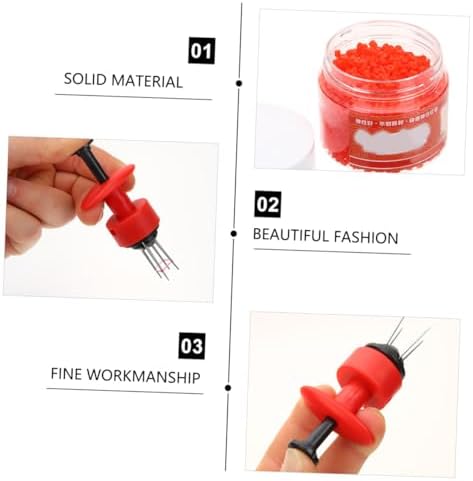 BESPORTBLE Bloodworms Bait Bander Tool: Fishing Clips with 3000 Rubber Bands - Live Worms Holder Tackle Kit, Quick Carp Bites Elasticn for Men - Image 3