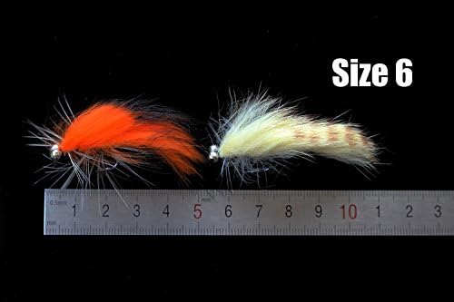 Tigofly 12pcs Weighted Head Zonker Streamer Trout Fly Fishing Flies Size #6 - Image 3