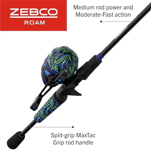 Zebco Roam Spincast Reel and Fishing Rod Combo - Image 6