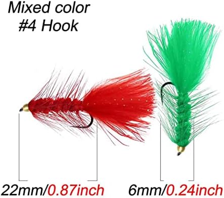10Pcs Wooly Bugger Fly Fishing Flies for Trout, Bass and Salmon-Streamer Assortment Wet Flies - Image 2