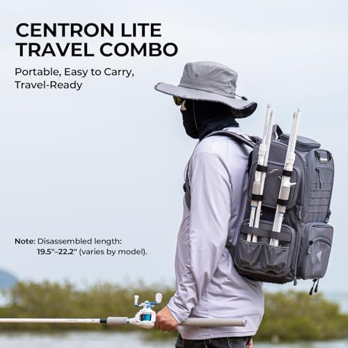 KastKing Centron Lite Travel Fishing Rod and Reel Combo, Packable Twin-Tip - Image 2