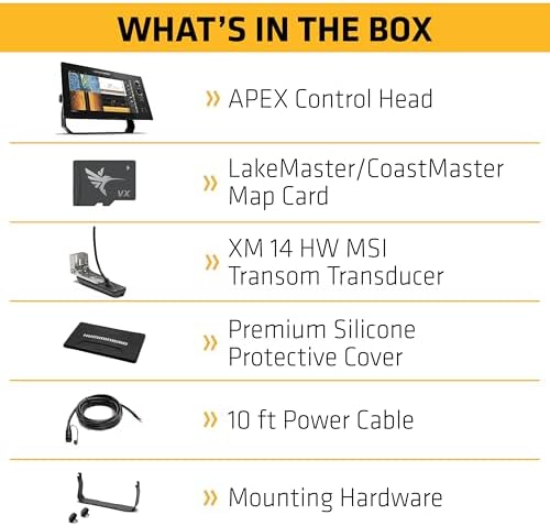 Humminbird APEX VX Series GPS Fish Finder with LakeMaster and CoastMaster VX Maps, MEGA Side Imaging+ - Image 6