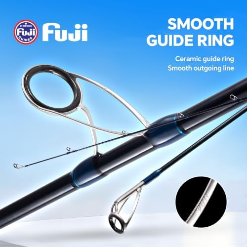 Surf Fishing Rod Carbon Surf Spinning Fishing Rod with Fuji Guide - Image 3