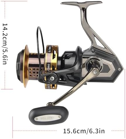 Big Game Surf Spinning Fishing Reel, 44Lbs Max Drag Saltwater Fishing Reels - Image 2