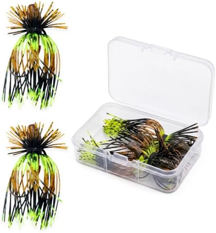Spider Fishing Jig Lures, 1/4 and 1/8 Oz Finesse Style, 2-Pack by FishHog