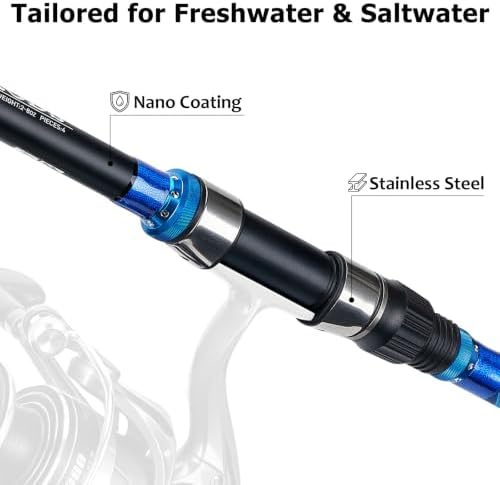 THKFISH 12FT Surf Spinning Fishing Rod Carbon Travel Surf Rod - Image 4