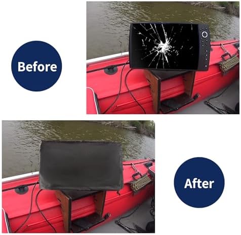 Fishfinder Cover 3-10in,Depth Finder Oxford Fabric Waterproof Protection Accessories,for Hummingbird Lowrance Models,Protects Your Screen and Device from Sun Adverse Weather Damage Fishing - Image 4