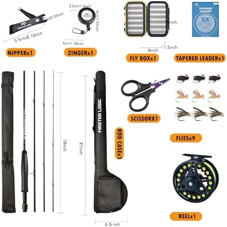 Stealth Fly Fishing Rod Combo Starter Kit - Image 2