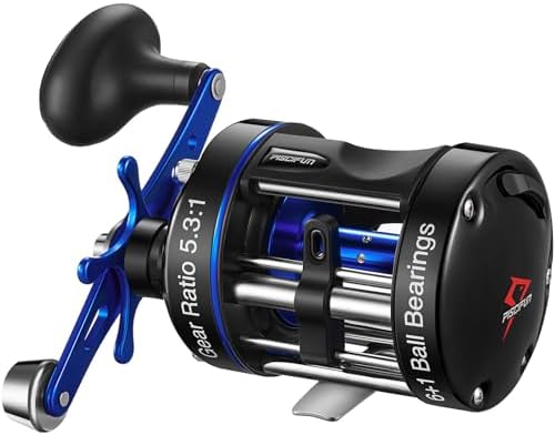 Piscifun Chaos XS Round Baitcasting Reel, Saltwater Conventional Reel by Piscifun