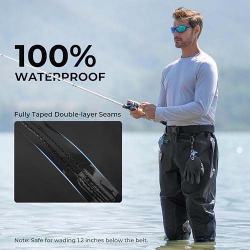 Calamus WaveWalker Waist Waders with Boots, Hip Waders for Men - Image 3