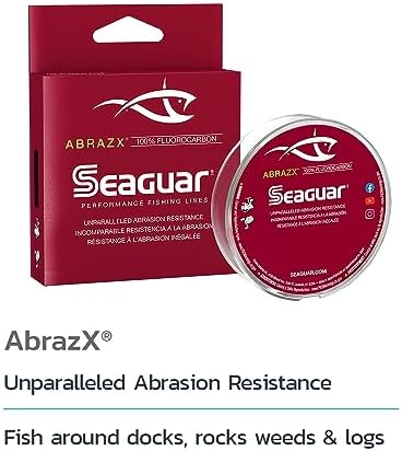 Seaguar AbrazX Freshwater Abrasion Resistant Fluorocarbon Fishing Line for Docks, Rocks, Weeds, & Logs - Multiple Sizes - Image 2