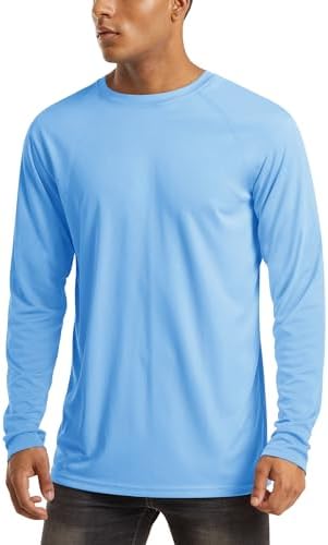 MAGCOMSEN Men's Long Sleeve Shirts UPF 50+ UV Sun Protection Athletic Shirts for Hiking Running Workout Rash Guard by MAGCOMSEN