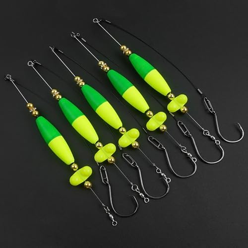 Catfish Rigs Catfish Float Rigs, Catfishing Tackle with Rattles Beads Peg Floats Santee Cooper Rigs for Bank Fishing 6/0 8/0 Circle Hooks - Image 6