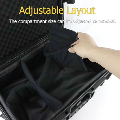Fishing Reels Storage Case,Tackle Accessories Storage Handcase,Black,Large - Image 2