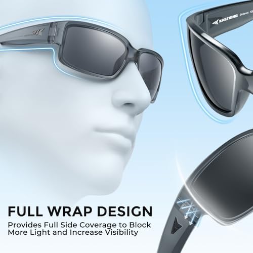 KastKing Skidaway Polarized Sport Sunglasses for Men and Women, Wrap Design - Image 2