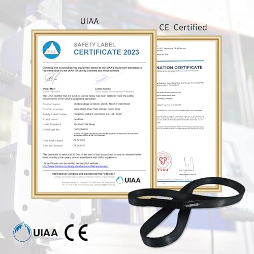NewDoar 16mm Climbing Sling UIAA CE Certified,23KN EN566 Certified,Climbing Utility Cord Rock Climbing,Creating Anchors System,Rappelling Gear,Perfect for Tree Work - Image 2