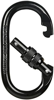 Heavy Duty Locking Climbing Carabiner Clip CE Rated 25 kN 5600 LB Rugged Terrain Approved Industrial Strength Twist Lock Carabiners Clips for Rigging, Ropes, Hammocks, Camping - Image 4