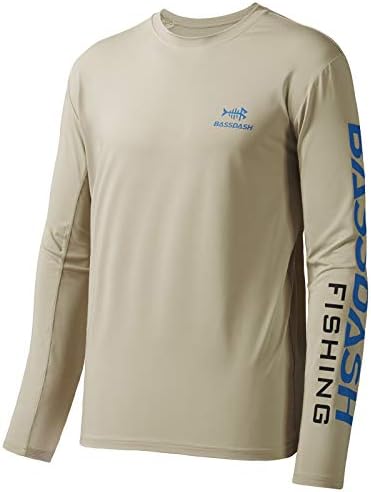 BASSDASH Fishing T Shirts for Men UV Sun Protection UPF 50+ Long Sleeve Tee T-Shirt by Bassdash