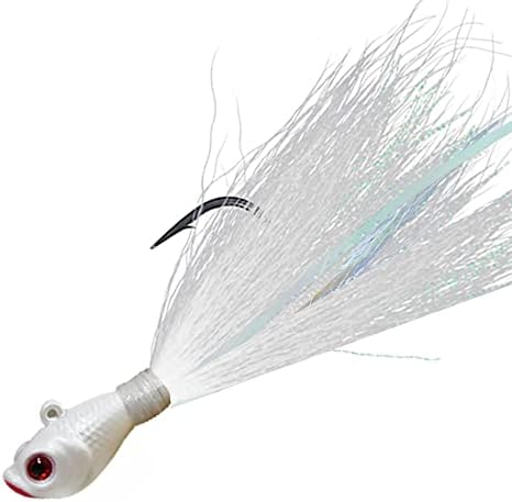KMUCUTIE 5 pcs bucktail Jigs Saltwater or Freshwater Bait,for bass flounder fluke Striper Fishing Lure - Image 2