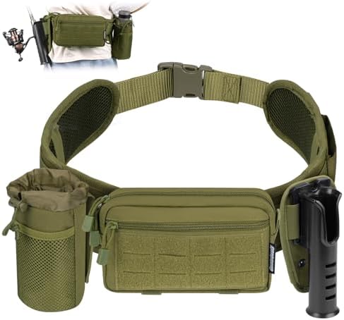 Fly Fishing Fanny Pack with Rod Holder & Adjustable Straps by QualyQualy