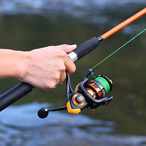 Sougayilang Fishing Rod, 2-Piece Composite Graphite & Glass Blanks Saltwater Trolling Rod Offshore Surf Fishing Pole with Stainless Steel Line Guides for Catfish, Salmon Glass Fiber Spinning Rod - Image 7