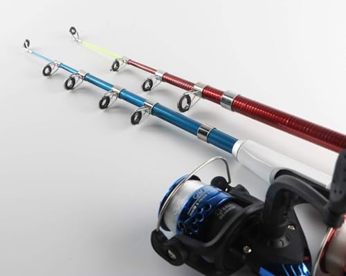 Fishing Rod Reel Combos Collapsible Fishing Rod Kit, 2PCS Telescopic Fishing Pole+2PCS Spinning Reels+Lures Hooks+Tackle Bag+Fishing Accessories Full Combo for Kids Youth - Image 3
