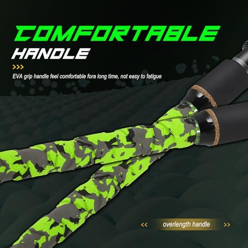 Sougayilang 3 Piece Surf Fishing Rod Combo Medium/Heavy Travel Spinning Rod with 4000/5000 Size Reel Baitfeeder Combo(9'/10'/11'12') - Image 3