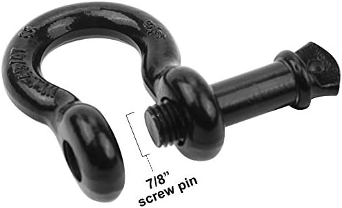 Shackles 3/4"(2 Pack) D-Ring Shackle Rugged 28.5 Ton (57,000 Lbs) Maximum Break Strength Heavy Duty Tow Shackles Perfect Shackle work with Tow Strap, Winch, Off-Road Jeep Truck Vehicle Recovery - Image 5